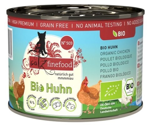 Catz Finefood Organic Bio Kurczak (N.503) puszka 200g