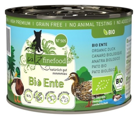 Catz Finefood Organic Bio Kaczka (N.505) puszka 200g