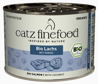 Catz Finefood Organic Bio Łosoś (N.513) puszka 200g