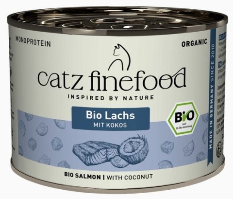 Catz Finefood Organic Bio Łosoś (N.513) puszka 200g