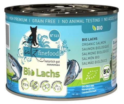 Catz Finefood Organic Bio Łosoś (N.513) puszka 200g