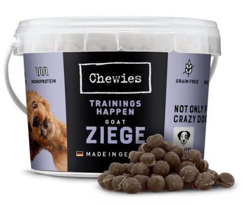 Chewies Trainings-Happen Trenerki Koza monobiałkowe, bezzbożowe wiaderko 300g
