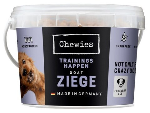 Chewies Trainings-Happen Trenerki Koza monobiałkowe, bezzbożowe wiaderko 300g