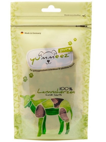 Yummeez Pure Liofilizowane Serca jagnięce 35g