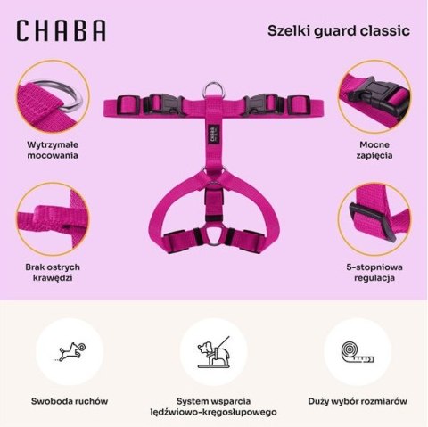CHABA Szelki Guard M 2,0cm fuksja