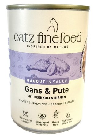 Catz Finefood Ragout in Sauce Gęś i Indyk (N.603) puszka 380g