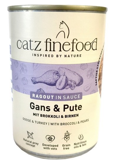 Catz Finefood Ragout in Sauce Gęś i Indyk (N.603) puszka 380g